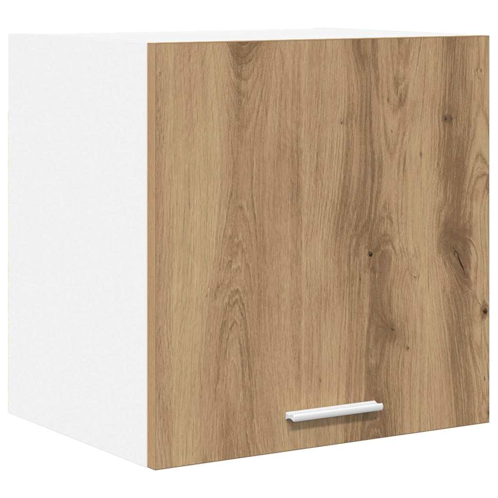 Hanging Cabinet with Shelf Riga 2 pcs Artisan Oak and White